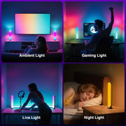 1/2/3Pcs Smart LED Light Bar,16 Million Colors Changing TV Light Bar with Remote &APP Control Timing Function