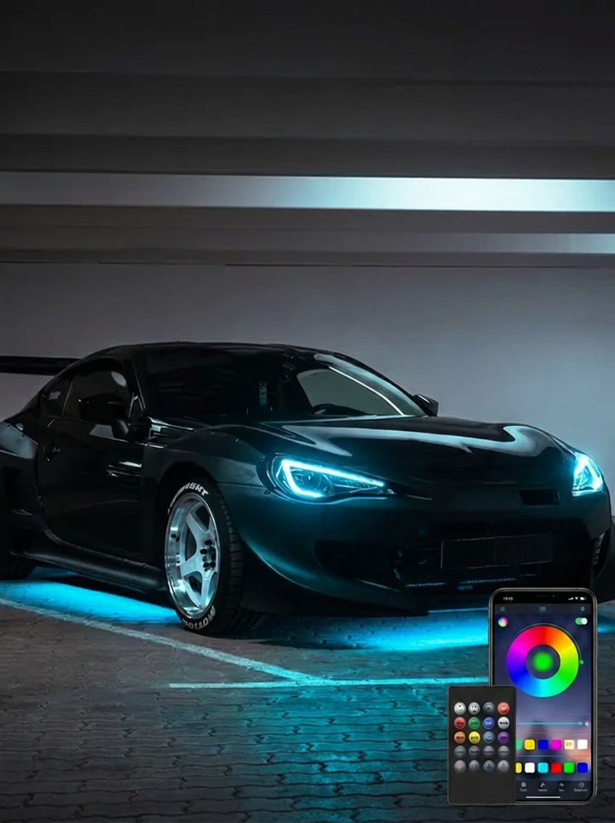 Car Underglow Neon Strip Kit