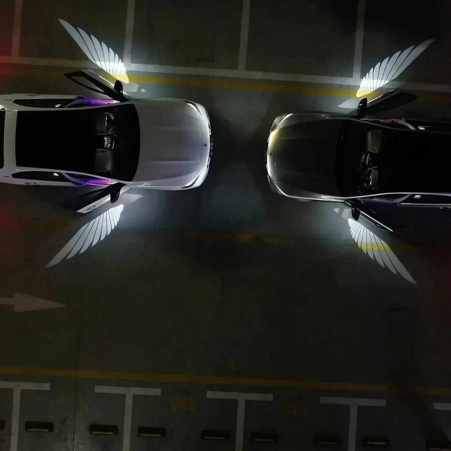 Wireless Angel Wing Car Door Projector