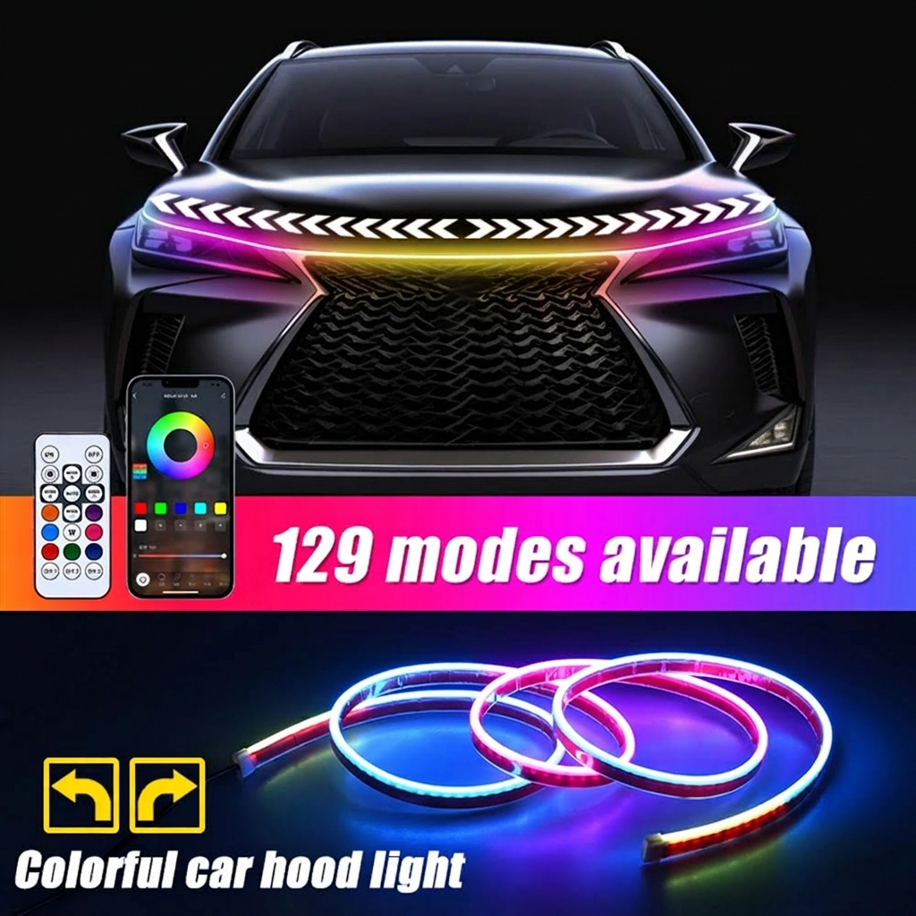 Car Hood RGB Lights