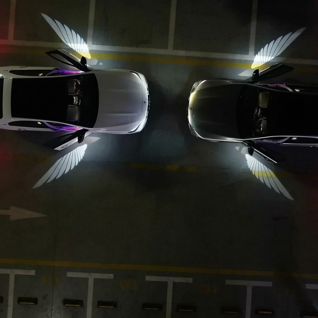 Wireless Angel Wing Car Door Projector