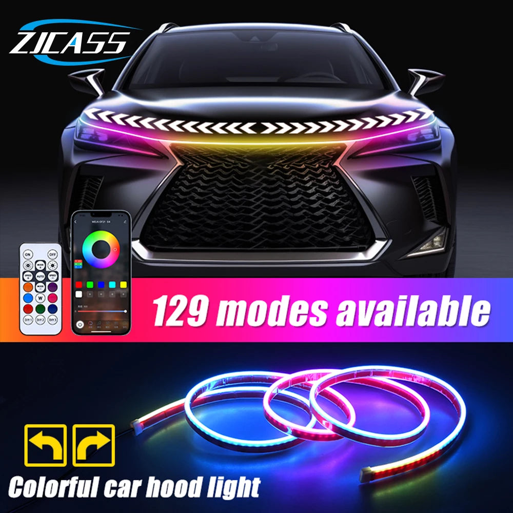 Car Hood RBG Lights
