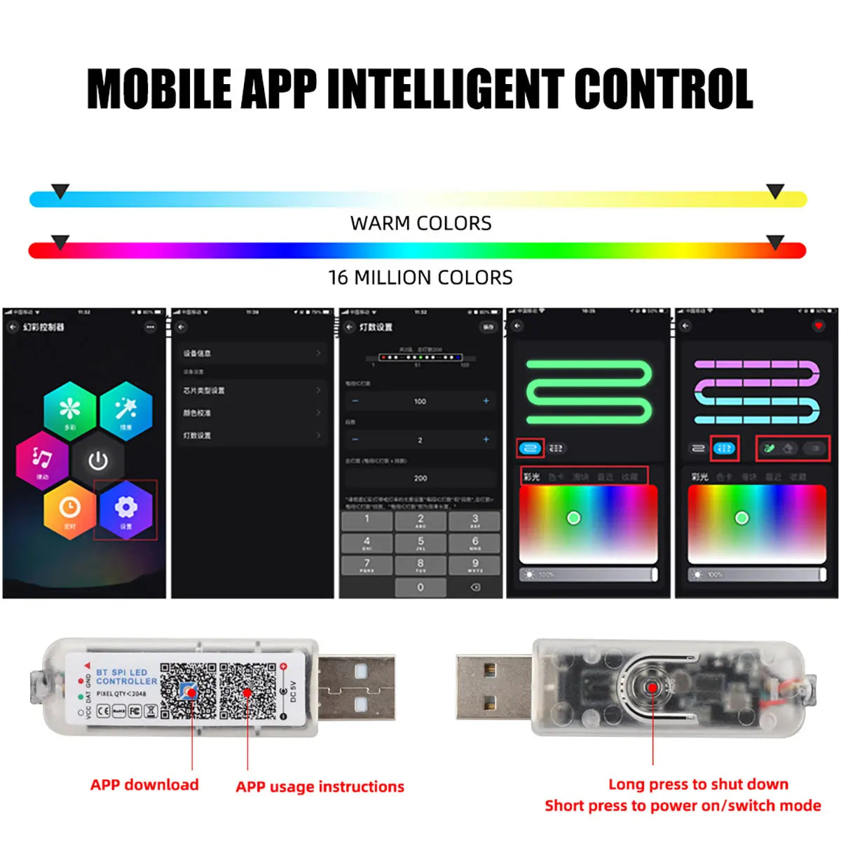 RGB Symphony Car Interior Light Kit