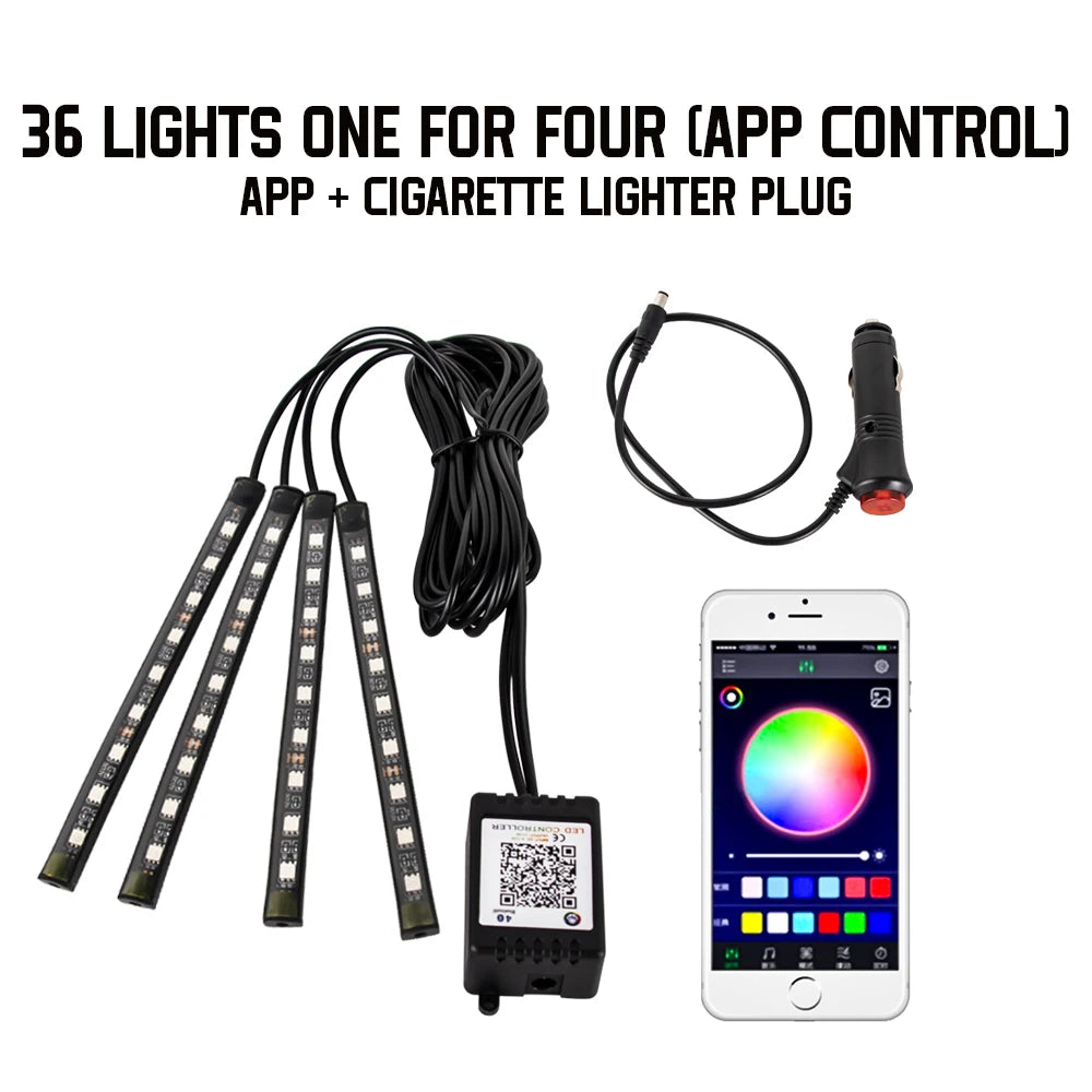 RGB Interior Ambient Foot Strips