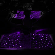 Fiber Optic Twinkle Stars Car Mats Waterproof Star Light Car LED Rugs with APP Remote Control Light Effect