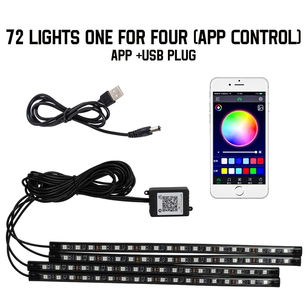RGB Interior Ambient Foot Strips