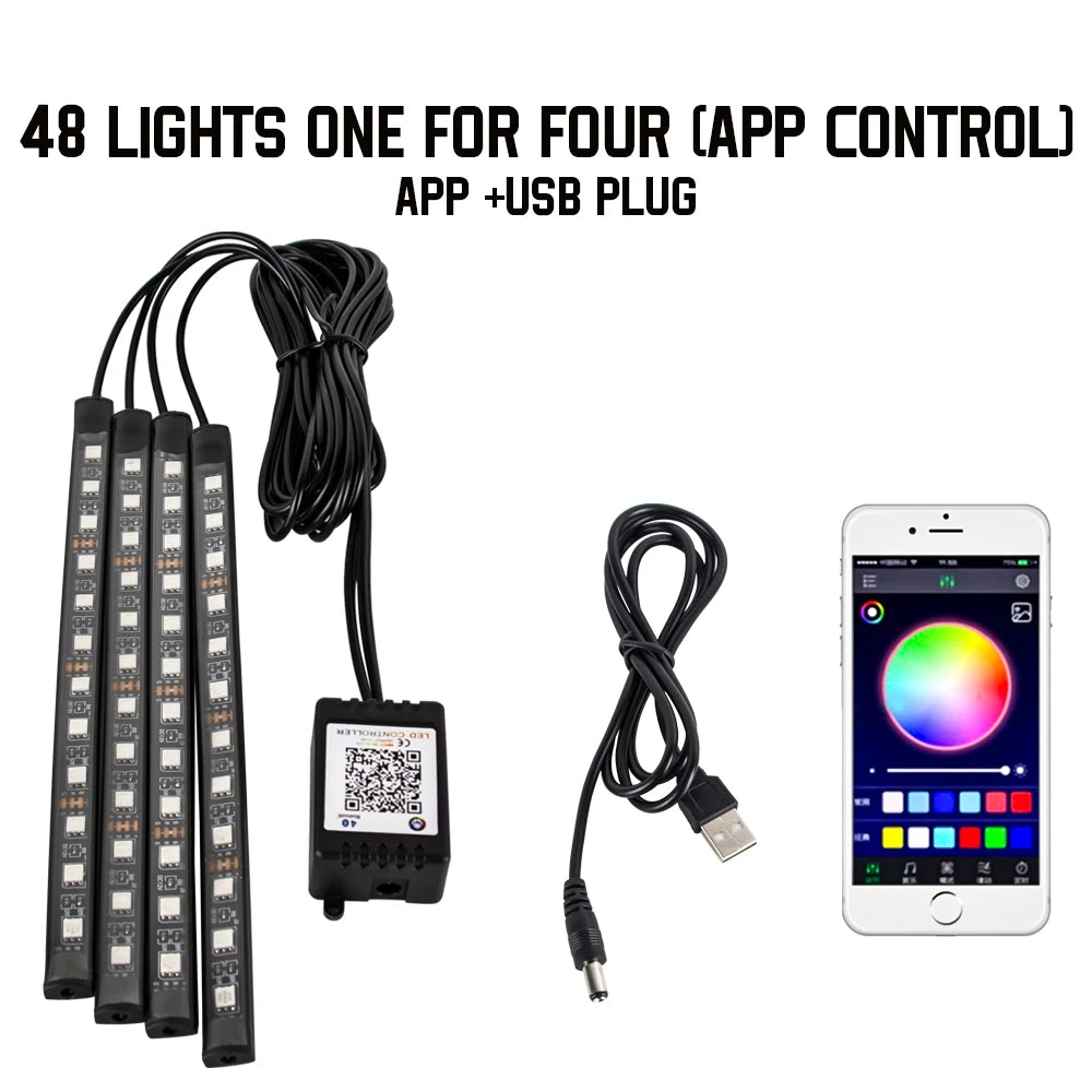 RGB Interior Ambient Foot Strips