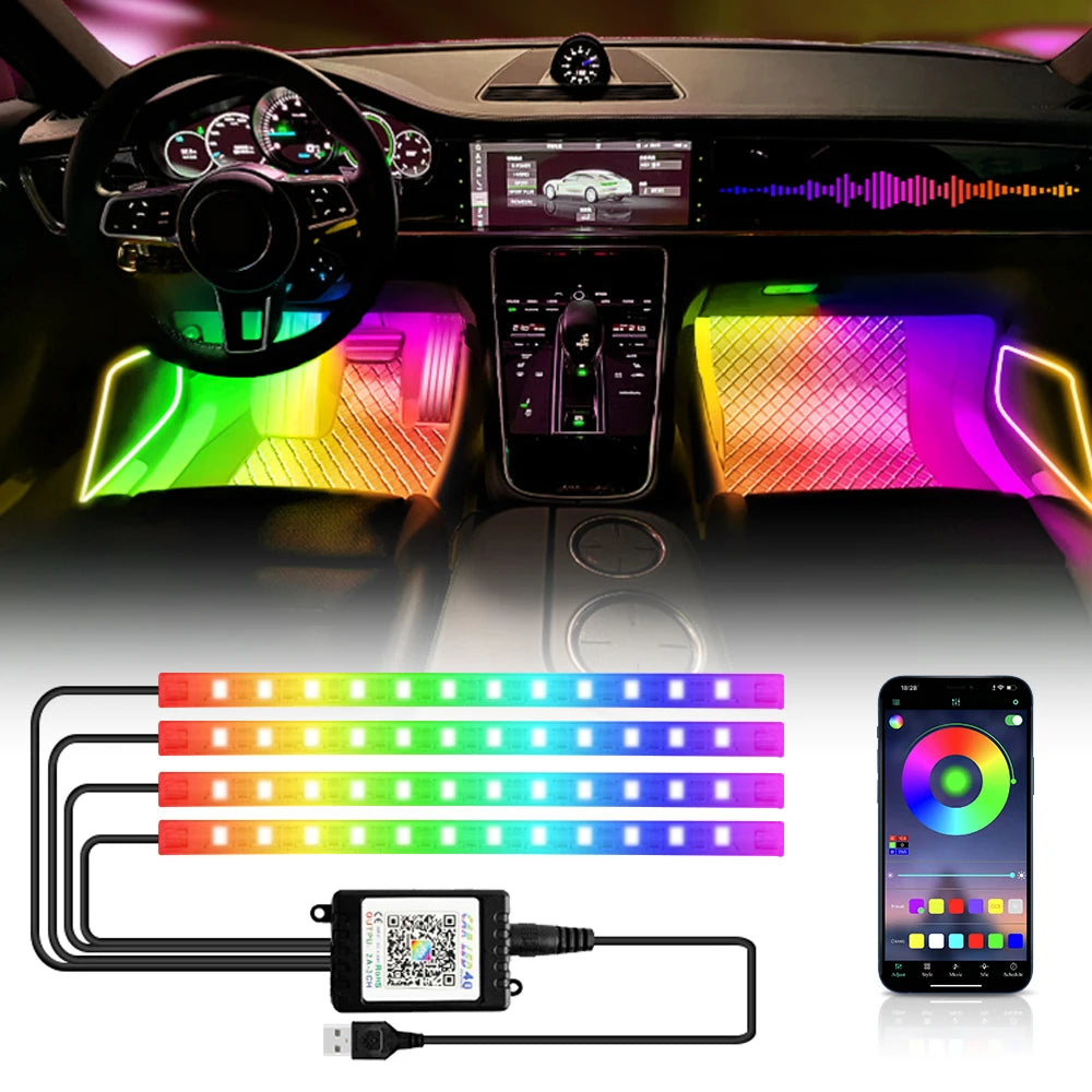 RGB Interior Ambient Foot Strips