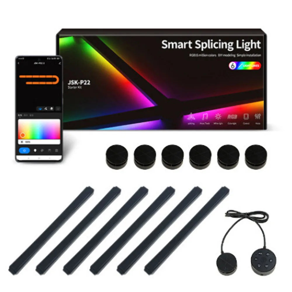 Modular RGB Smart Wall Light Panels