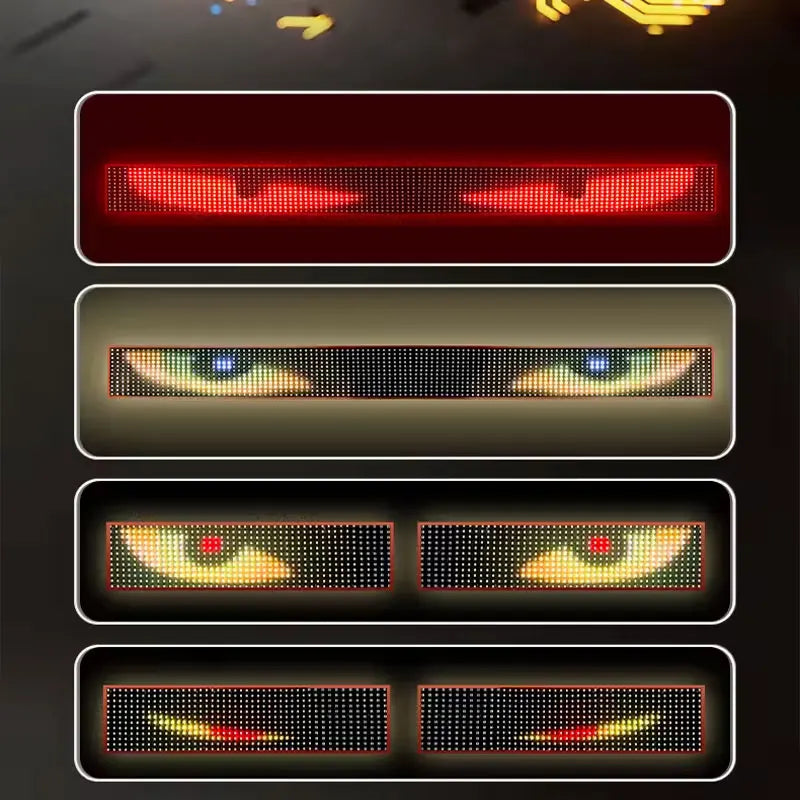 Car Pixel Eyes Display Light