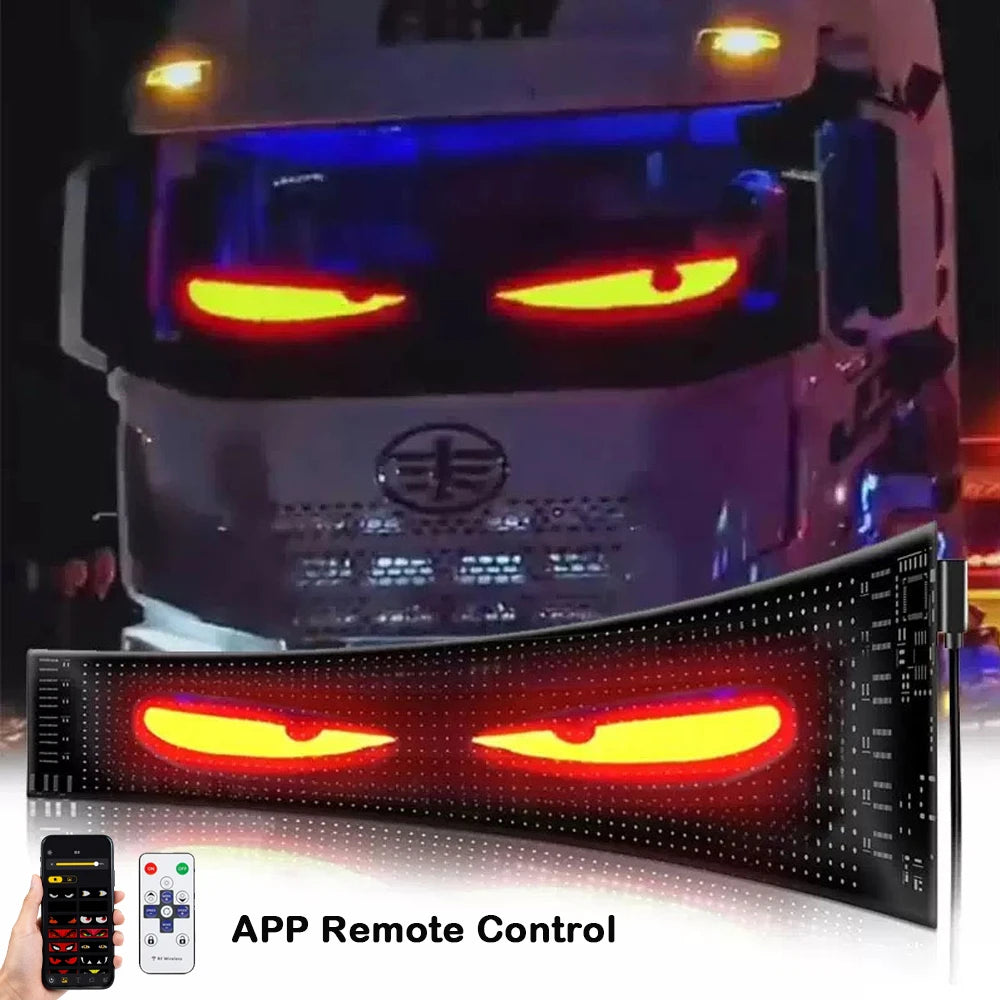 Car Pixel Eyes Display Light