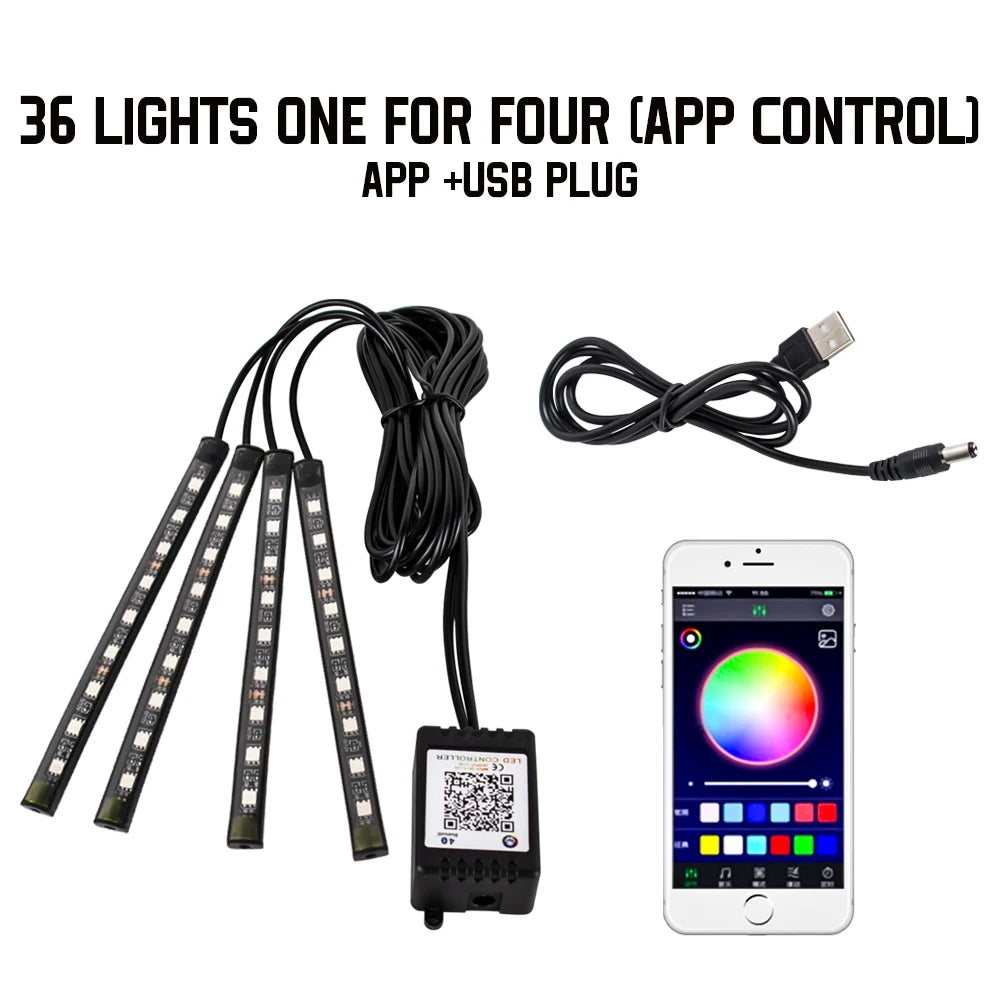 RGB Interior Ambient Foot Strips