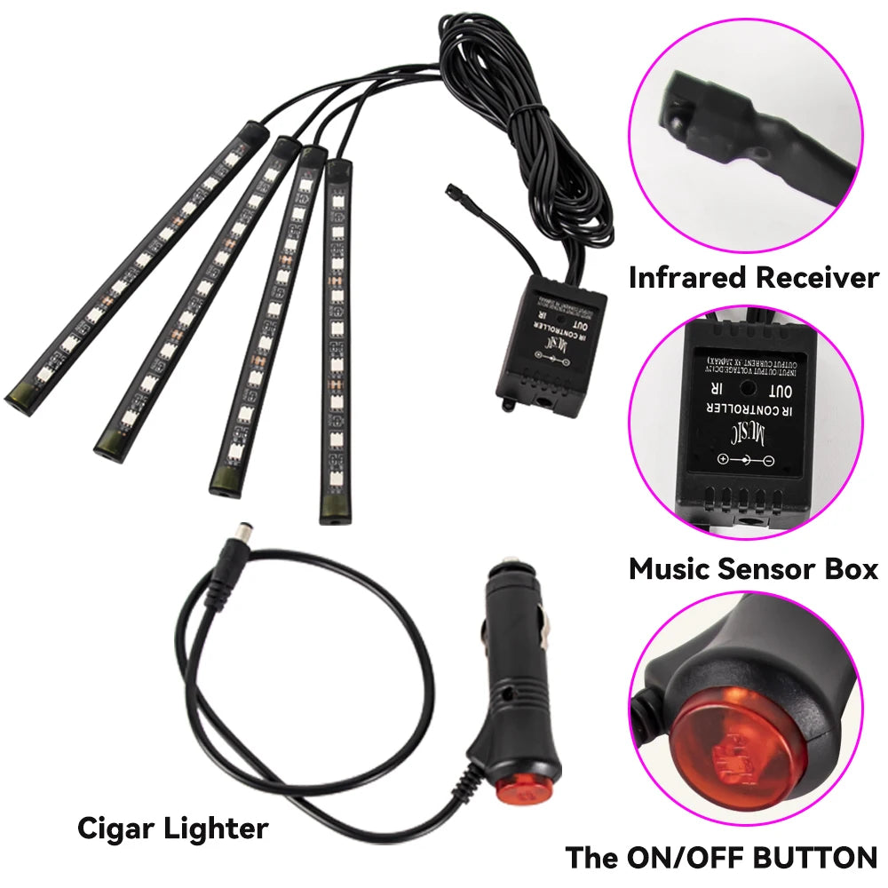 RGB Interior Ambient Foot Strips