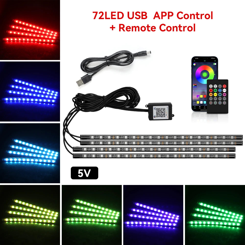 RGB Interior Ambient Foot Strips