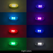 4/10X Car LED Light Multifunctional Car LED Warning Light, Rechargeable Wireless Car Light with Remote Control, Decorative Light